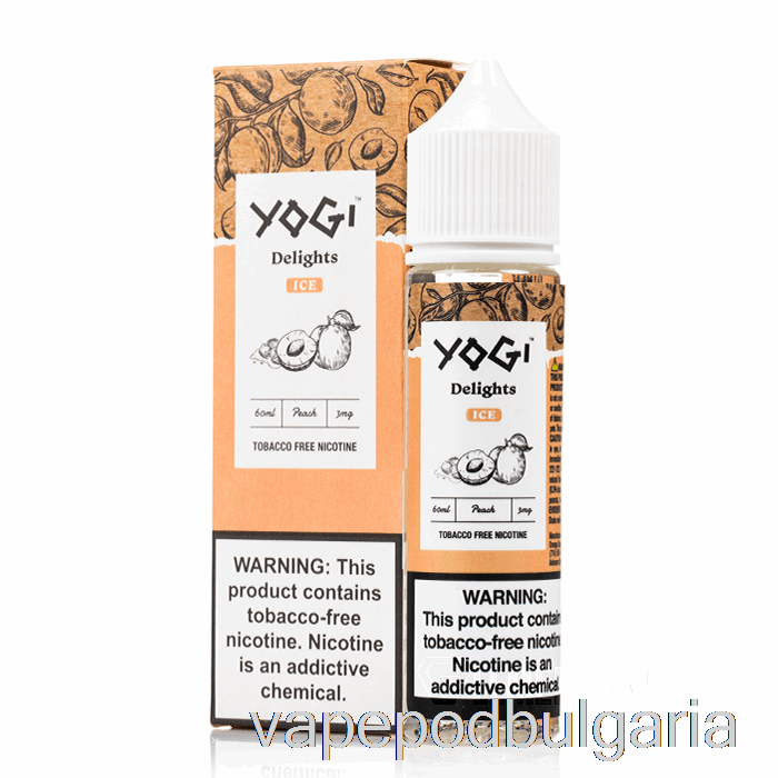 Vape Течности Peach Ice - Yogi Delights - 60ml 3mg